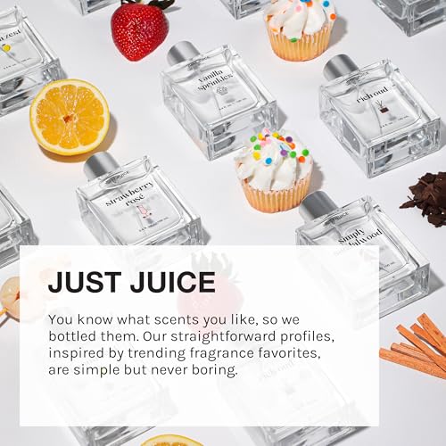 Just Juice Discovery Set - Mini Perfumes for Women and Men - Fruity, Floral, Gourmand Men's and Women's Fragrances - Travel Perfume Set - 6 pc