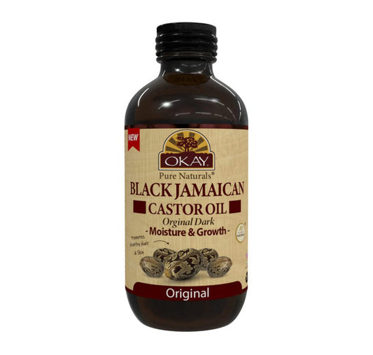 Okay Black Jamaican Castor Oil Original Dark 4Oz / 118Ml