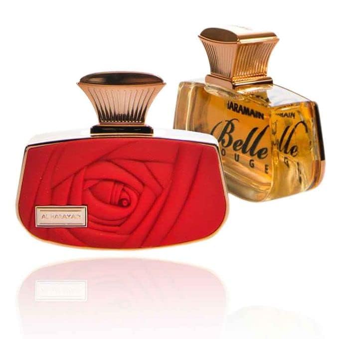 Al Haramain Belle Rouge - Arabian Perfume for Women - Long Lasting Floral Fragrance with Notes of Orange, Lavender, Jasmine, Vanilla, Sandalwood, Musk - Arabic Eau de Parfum - 2.5 oz EDP Spray