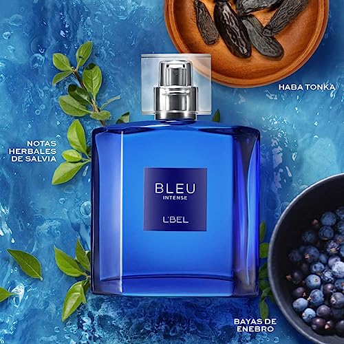 L'BEL - Bleu Intense Perfume para Hombre Larga Duración 100 ml/3.4 Oz