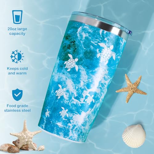 Sea Turtle Gifts for Women,Turtle Gifts Set for Turtle Lovers Turtle Gift Baskets Relaxing Spa Bath Gift Baskets Birthday Gifts for Women Gift Set for Her Sister Friends Mom Mother's Day