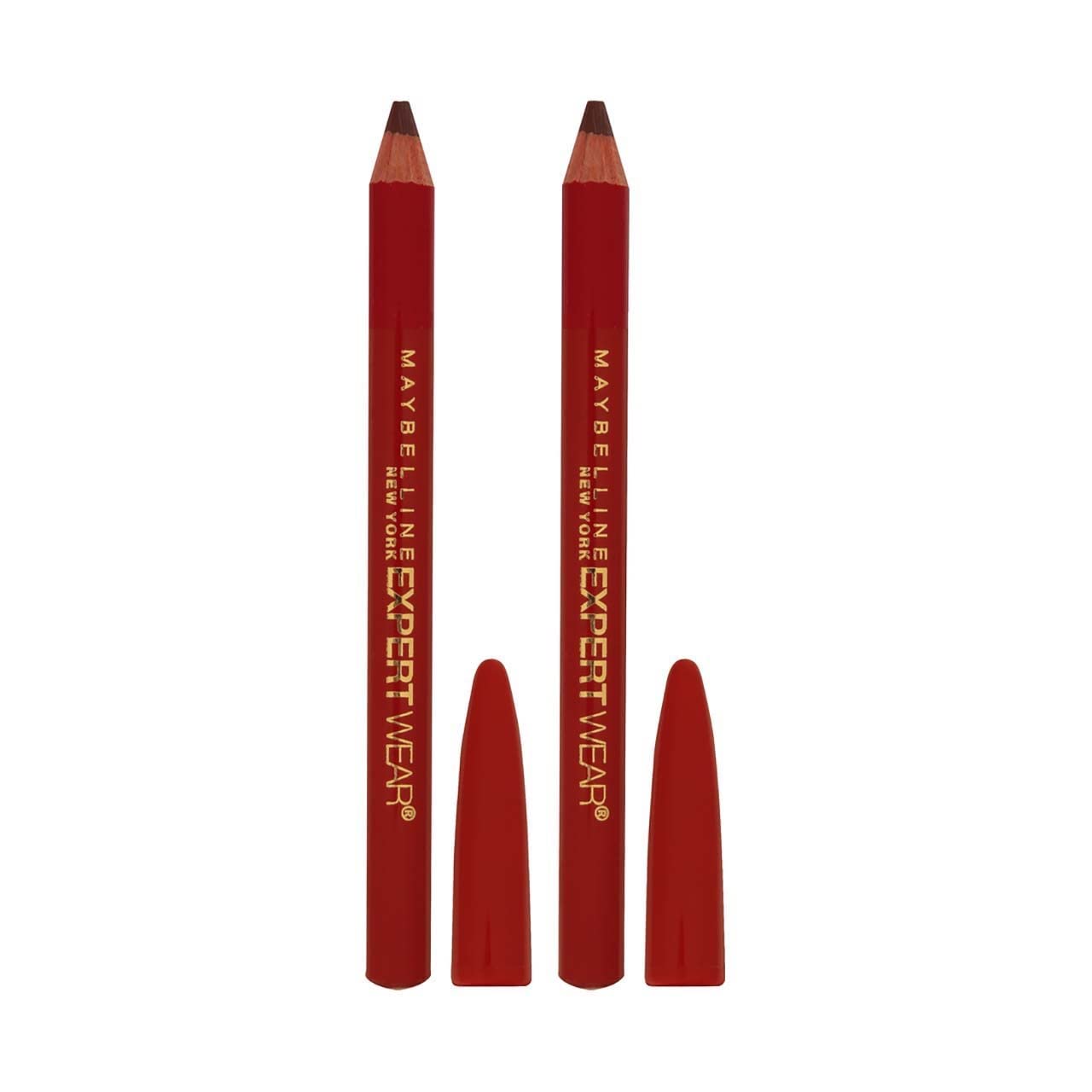Maybelline Expert Twin Eye and Brow Pencils - Dark Brown - 0.16 Ounce (Pack of 2)