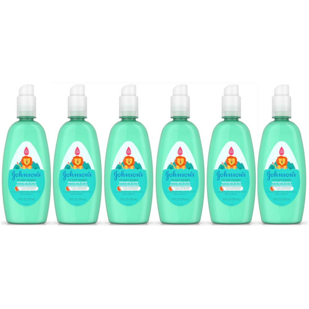 Johnson's No More Tangles Spray Detangler,10-Ounce Spray Bottles (Pack of 6)