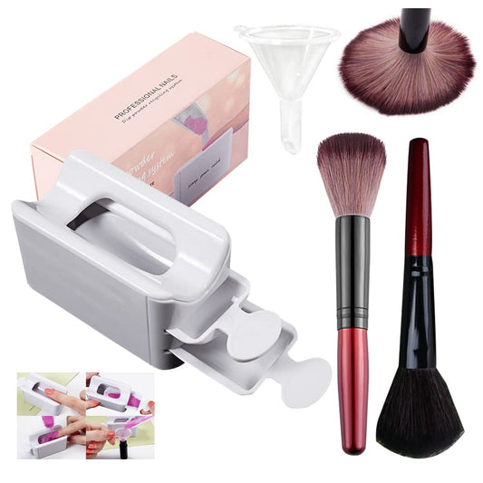 4 Pieces Dip Powder Recycling Tray System Dip Case Nail Dip Container,Powder Nail Dipping Portable Dipping,Powder Storage Box Ma