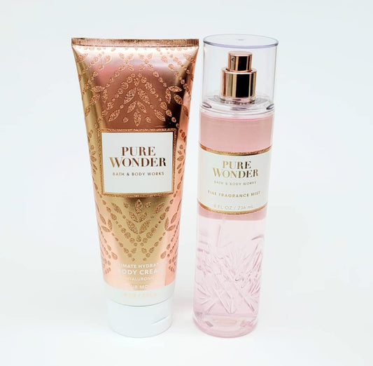 Bath And Body Works Pure Wonder Body Cream Fragrance Mist Set