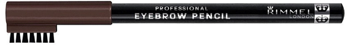 Rimmel London Professional Eyebrow Pencil, Dark Brown 0.05 Oz (Pack Of 3)