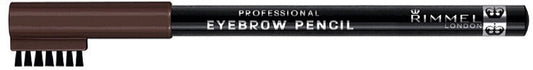 Rimmel London Professional Eyebrow Pencil, Dark Brown 0.05 Oz (Pack Of 3)