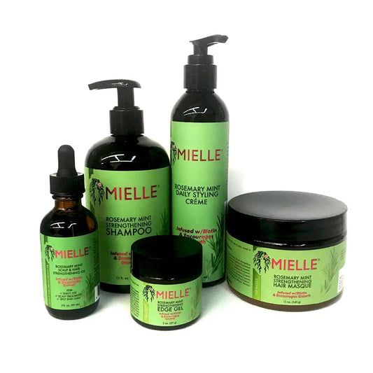 MIELLE Rosemary Mint Organics Infused with Biotin and Encourages Growth Hair Products for Stronger and Healthier Hair and Stylin