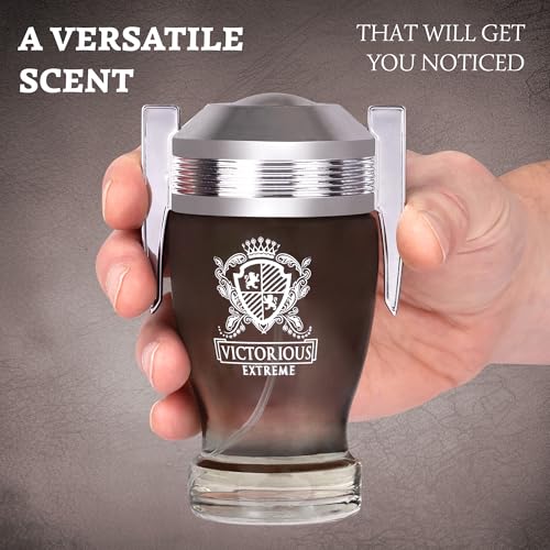 Victorious Extreme for Men Eau De Toilette - Formulated Using the Finest, Prime Ingredients - Fruity, Salty Fragrance - Black pepper & Fresh Orange Blossom - Packaged in a 100% Recycled Paper