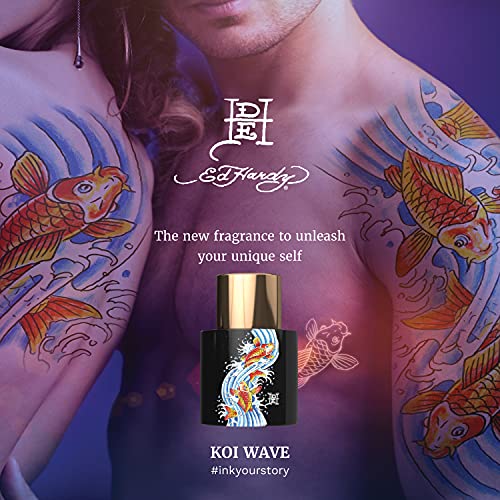 Ed Hardy Fragrance Mist, Koi Wave, Body Spray for Men & Women, 8.0 fl oz