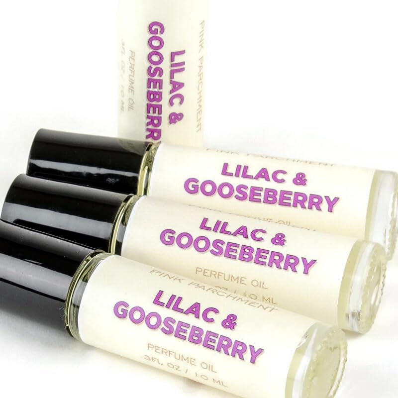 Lilac and Gooseberry Perfume Oil - .3 oz Rollerball Perfume | Phthalate Free | Perfume For Women