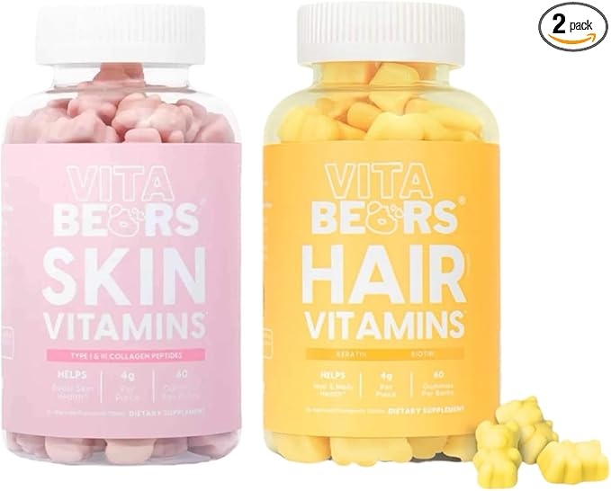 Perfect Duo: Hair & Skin Vitamins - Healthy Skin, Hair & Nails