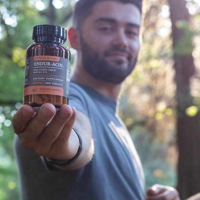 Resveratrol Supplement – Grape Skin Extract - 100mg Trans-Resveratrol Antioxidant and ENDUR-ACIN Niacin - Vitamin B3 Niacin 500mg Extended Release & Low-Flus