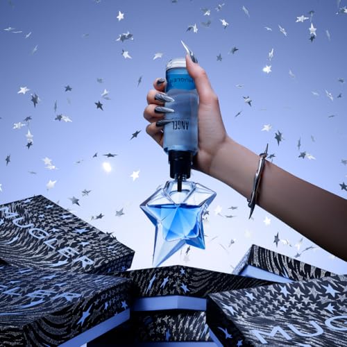 Mugler Angel Eau de Parfum - Women's Perfume Gift Set - Ambery & Woody - Fragrance, 1.6 Fl Oz, 1.6 Fl Oz Lotion, 1.6 Fl Oz Shower Gel, 0.33 Fl Oz Travel Size Perfume