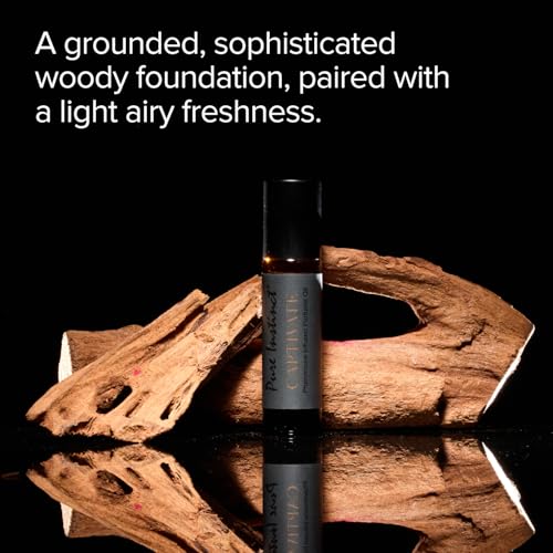Pure Instinct CAPTIVATE The Original Pheromone Infused Essential Oil Perfume Cologne - Men's Collection - TSA Ready (Roll On Bottle 0.34 Fl. Oz./10.2mL)