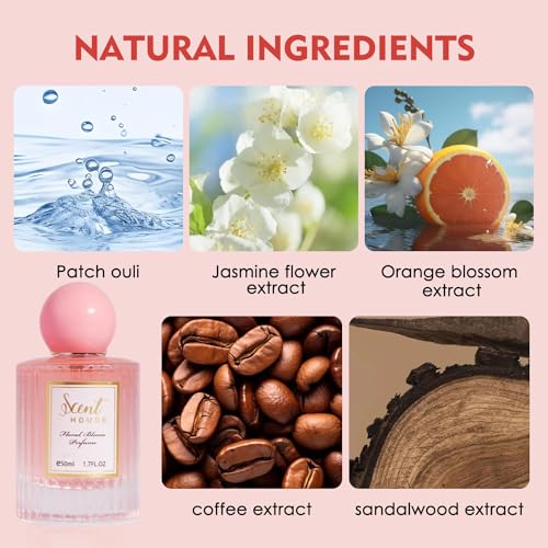 Floral Perfume for Women - Premium Cologne with Gardenia, Musk & Amber, Long-Lasting Body Spray, Great Gift for Women