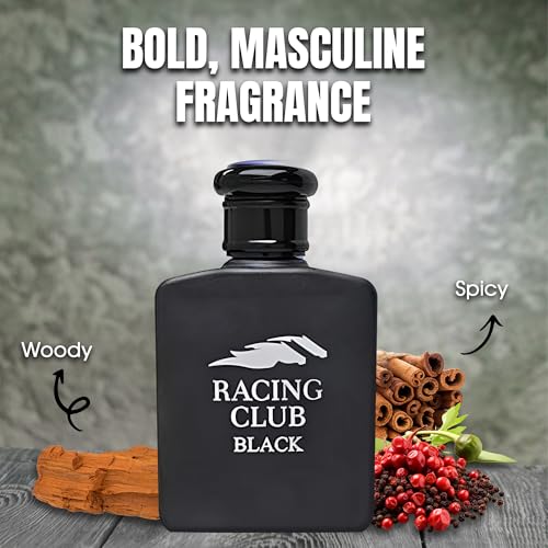 Cologne for Men Set 4 Combo Sets(Racing Club Black,Aries,Donatello Uomo,717 NYC) Eau De Parfume/Toilette Natural Spray Each 100ML Men Perfume Long Lasting Fragrance for Daily Use