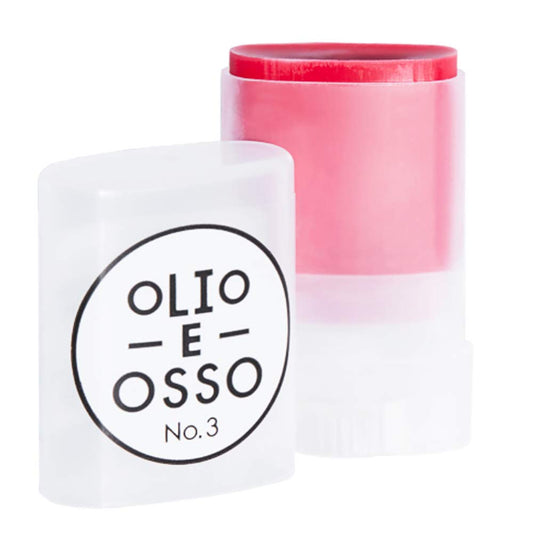 Olio E Osso - Natural Lip + Cheek Balm | Natural, Non-Toxic, Clean Beauty (No. 3 Crimson, 0.35 Oz | 10 G)