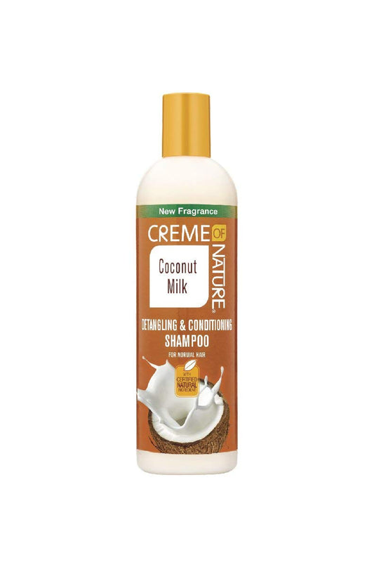 Creme of Nature Shampoo with Coconut Milk, Detangling and Conditioning Formula for Normal Hair, 12 Fl Oz (Pack of 1)