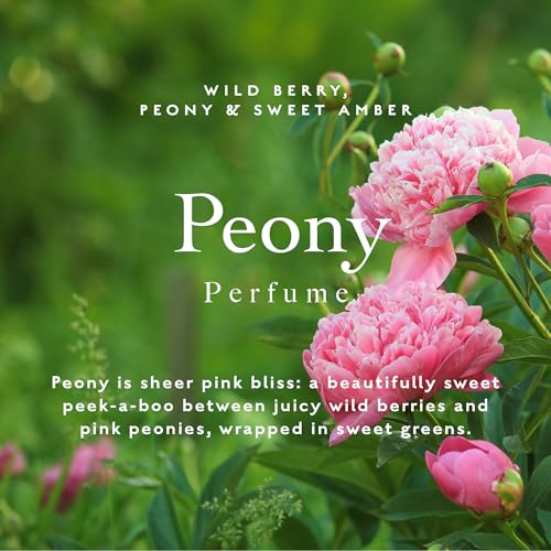 Caswell-Massey Peony Perfume Spray, Sweet Floral Scent for Women with Wild Berry and Amber, Made in USA, 0.25 Oz