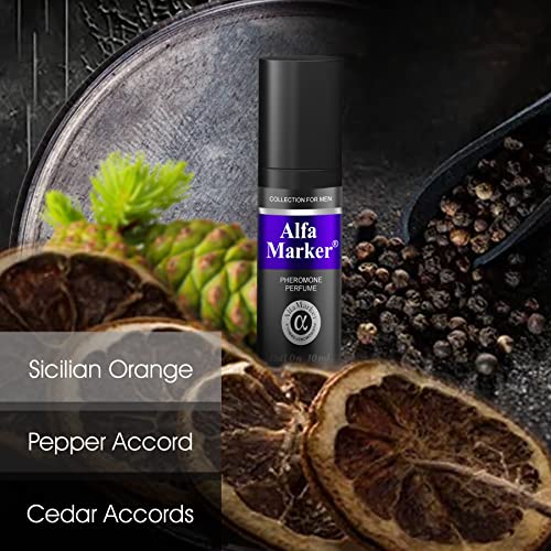 Pheromone Cologne for Men - Original Formula - Oil Pheromone Perfume for Men - Premium Long Lasting Scent - Feromonas para Hombres - Travel Size Roll On 10ml