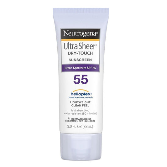 Neutrogena Ultra Sheer Dry-Touch Sunscreen Spf 55 3 Oz (Pack Of 4)