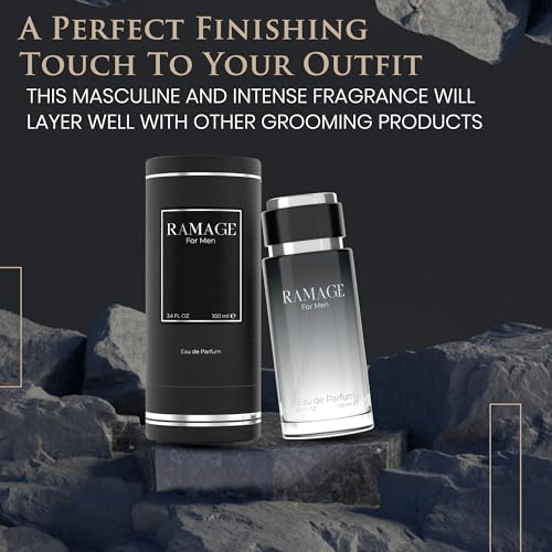 Cologne for Men – INSPIRED by A WORLD RENOWNED MEN’S PERFUME – Bergamot, Pepper, Vanilla, Ambroxan – Sexy, Bold, Fresh, Long-Lasting Eau De Parfum 100ml (3.4 fl oz)