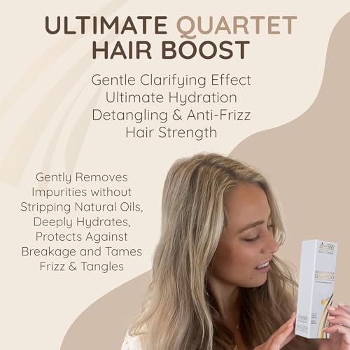 VITAMINS hair cosmetics Keratin Shampoo Treatment - Biotin & Collagen Protein with Castor Oil for Curly Wavy or Straight Locks - Sulfate Free Product for Dry Damaged or Color Treated Hair