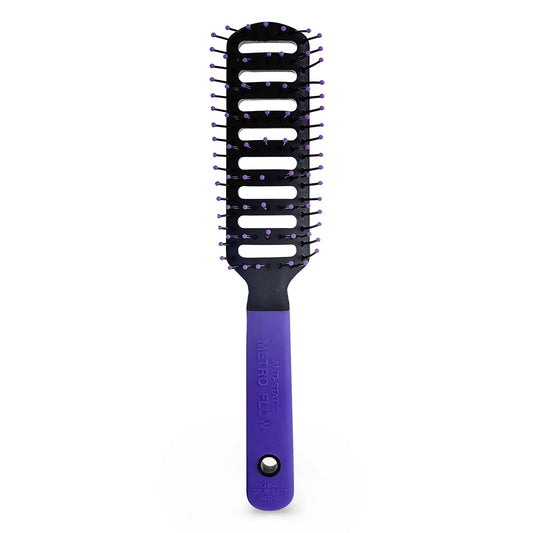 Spornette Anti Static Vent Brush #9000-MF (PURPLE) Styling, Smoothing, Straightening & Blow Drying Hair Quickly With No Static -
