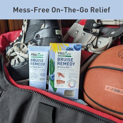 PROcure Remedy Gel with Arnica, Helps Improve the Appearance of Bruises & Spider Veins on the Foot and Ankle, Unscented & Paraben Free with Soft Touch Applicator, 2 Fl Oz