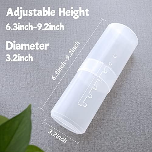 OCHEAL Makeup Brush Holders, 3 Pack of Makeup Brush Organizer Travel Case Retractable Plastic Travel Makeup Brush Holder For Vanity Makeup Artist Brushes Storage Cup