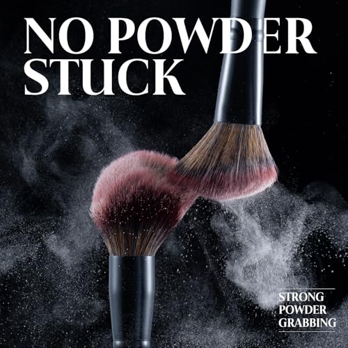 ZAMEL 26Pcs Premium Black Make up Brushes Set With Travel Bag,ULTRA SOFT Hair Makeup Brush pack Contains large powder Blending Make up Brush set Blush Face Brush Concealers contour Eyeshadow