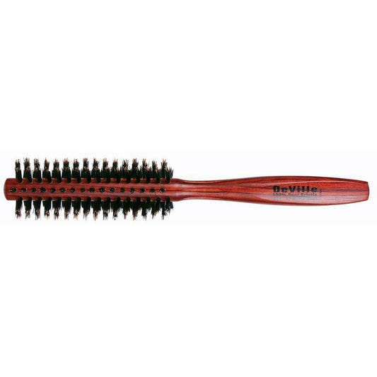 Spornette Deville Round Brush, 1 1/2 Inch Boar Bristle Hair Brush - For Blow Drying, Styling, Curling & Adding Volume to Shorter