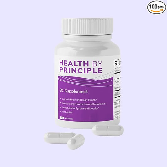 B1 Supplement(TTFD) – Energy Production, Cognitive Health,Digestion Support – 100 Capsules