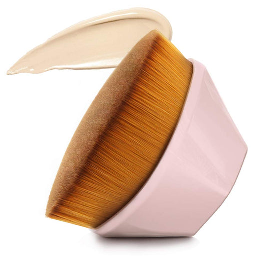 Daubigny Foundation Makeup Brush Flat Top Kabuki Hexagon Face Blush Liquid Powder Foundation Brush For Blending Liquid, Cream Or