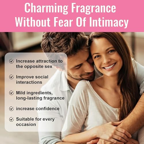 Pheromone Perfume Collection for Women - Romantic Flower Scents, Long Lasting Mini Roll-On Perfume, Travel Size Portable for Dating or Daily Use (50ml, 4pc/Fruity)
