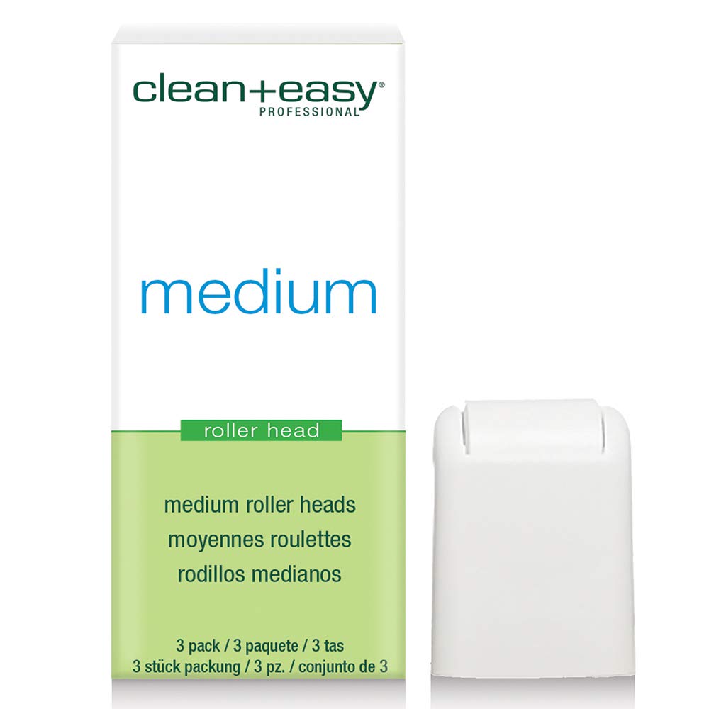 Clean + Easy Medium Roller head, Bikini Roll-on Waxing System, 3-Pack