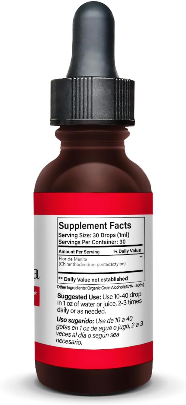Flor de Manita (Little Hand fower) Herbal Extract 1 fl oz.