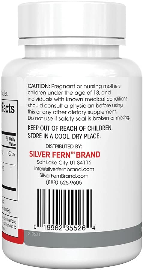 Silver Fern Vitamin K2-D3 Supplement Brand - Natural, Non-Synthetic - K2-7 as Menaquinone-7 (MK-7) - D3 as cholecalciferol - Bone, Heart & Energy Support (1 Bottle - 30 Capsules - 30 Servings)