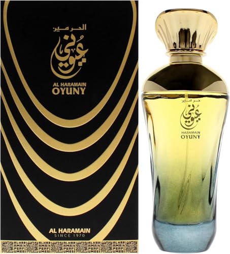Al Haramain Oyuny - Arabian Perfume for Women - Long Lasting Floral Fruity Fragrance with Notes of Bergamot, Pineapple, Apple, Patchouli, Rose, Tobacco - Arabic Eau de Parfum - 3.33 oz EDP Spray