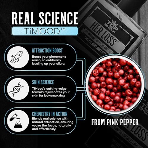 Her Loss Cologne for Men 3.4 oz, 2.0 Pheromone Her Loss Perfume Para Hombre Long-Lasting Eau De Cologne Raw Attraction & Confidence (3.3 OZ)