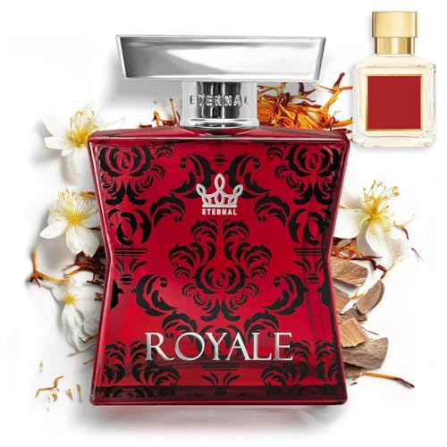 Eternal Royale - Inspired by Iconic Ambery Saffron Perfume - 3.4 oz (100ml) - EDP - Long-lasting - Clean Ingredients - Unisex Perfume for Men & Women - 2000 sprays per bottle