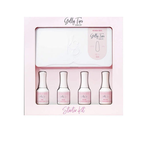 Kiara Sky Gelly Tips Starter Kit Short (Coffin Medium)