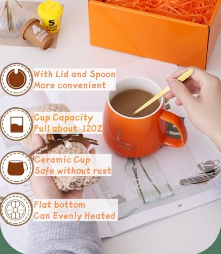 Birthday Gift Set for Women - Luxury Self-Care Fantasy Box for Her, Mom, Wife, Sister, Teen Girls - Valentine's/Mother's Day/Get Well Soon Gift(Lucky Orange)