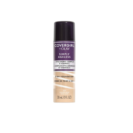 Covergirl & Olay Simply Ageless 3-In-1 Liquid Foundation, Golden Beige