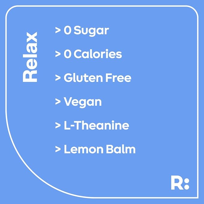 Ryde: Relax Shot | Raspberry Flavor | Lemon Balm, L-Theanine, Ginseng & Chamomile |0 Calories, 0 Sugar | 2 FL OZ Shots | Helps You Relax* (24 Pack)