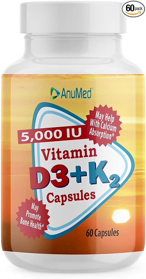 Anumed - Vitamin D3 5,000 IU with K2 Capsules