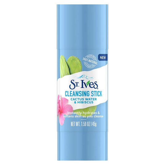 St. Ives Cleansing Stick, Cactus Water & Hibiscus 1.59 Oz