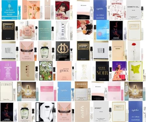 Women's Designer Perfume Sampler Lot Discovery Set x 9 Sample Vials - High End Fragrance Samples for Women, 9 Piece Set