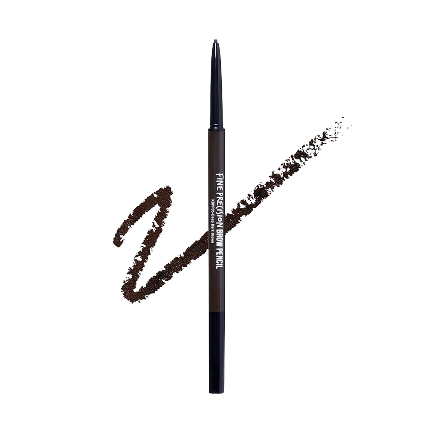 Kiss New York Professional Brow Pencil with Spoolie Brush, Ultra-Fine Precision Point Eyebrow Pencil, Dual-Sided Precise, Slim D